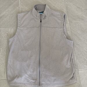 PGA Tour Gray XL Zip Up Sweater Vest Men’s